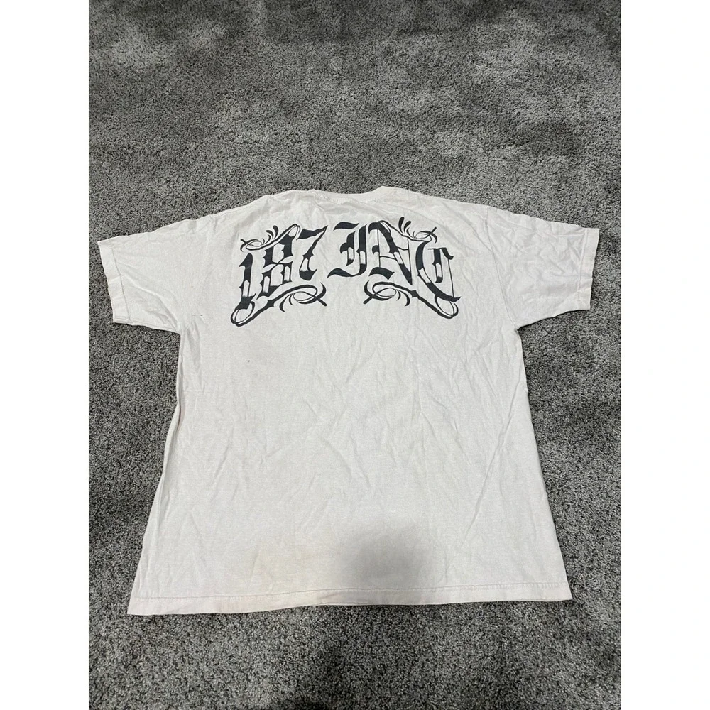 One Eight Seven Rockstar Wifey Graphic T-Shirt XL Cream 187 Secret Society USA